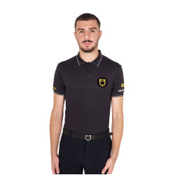 Polo hombre Equestro Scuderia de manga corta Negro Polo hombre Equestro Scuderia de manga corta Negro