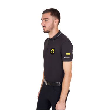 Polo hombre Equestro Scuderia de manga corta Negro Polo hombre Equestro Scuderia de manga corta Negro