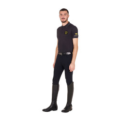 Polo hombre Equestro Scuderia de manga corta Negro Polo hombre Equestro Scuderia de manga corta Negro
