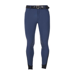 Pantalón de equitación para hombre Equestro x FISE con grip en las rodillas Americana marina Azul marino Pantalón de equitación para hombre Equestro x FISE con grip en las rodillas Americana marina Azul marino