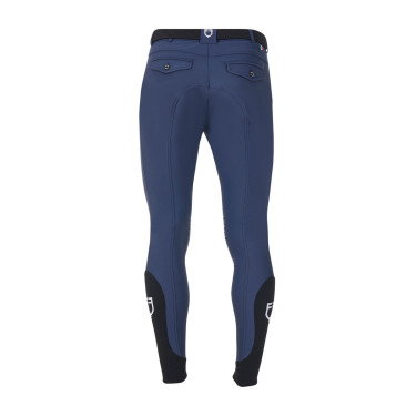 Pantalón de equitación para hombre Equestro x FISE con grip en las rodillas Americana marina Azul marino Pantalón de equitación para hombre Equestro x FISE con grip en las rodillas Americana marina Azul marino