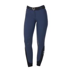 Pantalón de equitación para mujer Equestro x FISE con grip en las rodillas Americana marina Azul marino Pantalón de equitación para mujer Equestro x FISE con grip en las rodillas Americana marina Azul marino