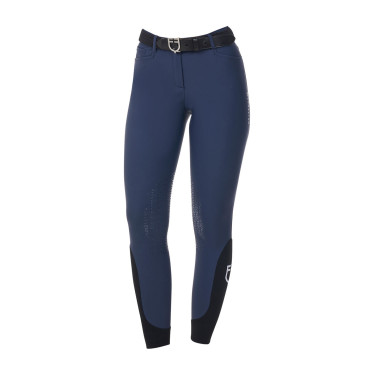 Pantalón de equitación para mujer Equestro x FISE con grip en las rodillas Americana marina Azul marino Pantalón de equitación para mujer Equestro x FISE con grip en las rodillas Americana marina Azul marino