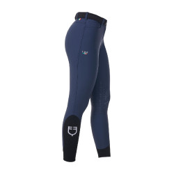 Pantalón de equitación para mujer Equestro x FISE con grip en las rodillas Americana marina Azul marino Pantalón de equitación para mujer Equestro x FISE con grip en las rodillas Americana marina Azul marino
