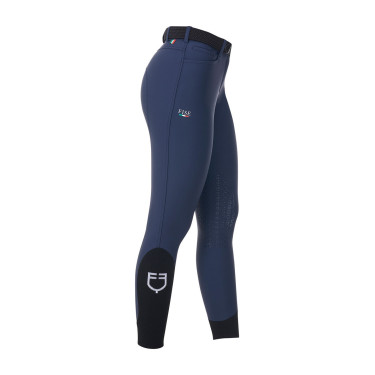 Pantalón de equitación para mujer Equestro x FISE con grip en las rodillas Americana marina Azul marino Pantalón de equitación para mujer Equestro x FISE con grip en las rodillas Americana marina Azul marino
