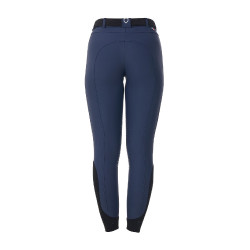 Pantalón de equitación para mujer Equestro x FISE con grip en las rodillas Americana marina Azul marino Pantalón de equitación para mujer Equestro x FISE con grip en las rodillas Americana marina Azul marino