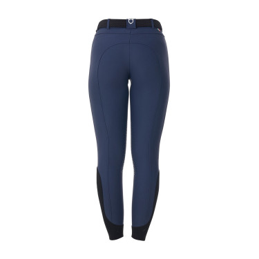 Pantalón de equitación para mujer Equestro x FISE con grip en las rodillas Americana marina Azul marino Pantalón de equitación para mujer Equestro x FISE con grip en las rodillas Americana marina Azul marino