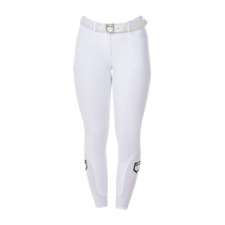 Pantalón de equitación para mujer Equestro x FISE full grip Blanco Pantalón de equitación para mujer Equestro x FISE full grip Blanco