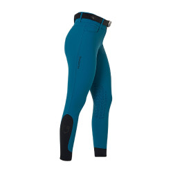 Pantalón de equitación mujer Equestro tiro alto con grip