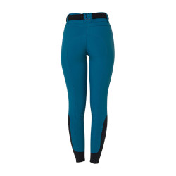 Pantalón de equitación mujer Equestro tiro alto con grip