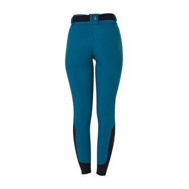 Pantalón de equitación mujer Equestro tiro alto con grip