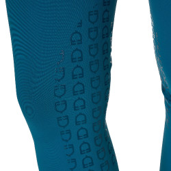 Pantalón de equitación mujer Equestro tiro alto con grip