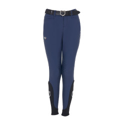 Pantalón de equitación infantil unisex Equestro x FISE con grip en las rodillas Americana marina Azul marino Pantalón de equitación infantil unisex Equestro x FISE con grip en las rodillas Americana marina Azul marino