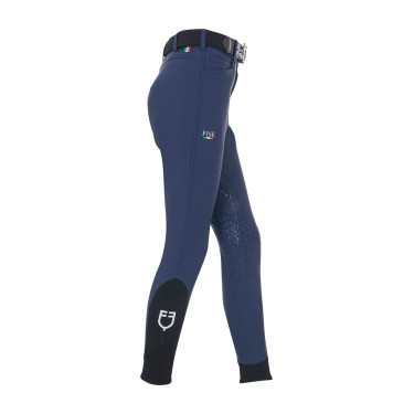 Pantalón de equitación infantil unisex Equestro x FISE con grip en las rodillas Americana marina Azul marino Pantalón de equitación infantil unisex Equestro x FISE con grip en las rodillas Americana marina Azul marino