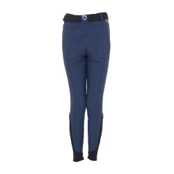Pantalón de equitación infantil unisex Equestro x FISE con grip en las rodillas Americana marina Azul marino Pantalón de equitación infantil unisex Equestro x FISE con grip en las rodillas Americana marina Azul marino