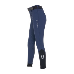 Pantalón de equitación infantil unisex Equestro x FISE con grip en las rodillas Americana marina Azul marino Pantalón de equitación infantil unisex Equestro x FISE con grip en las rodillas Americana marina Azul marino
