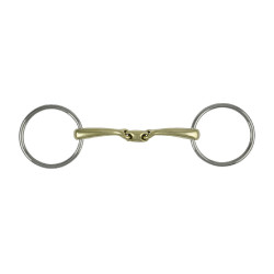 Mors oliva doble rotura acero inox para equitación