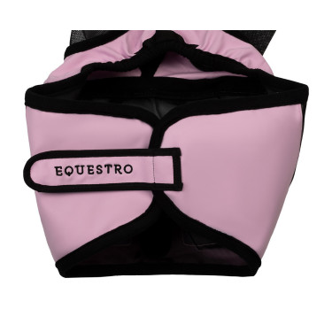 Careta antimoscas Equestro con logotipo frontal Ramo orquídea Rosa