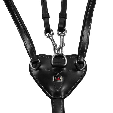 Martingala con anillas Supreme ajustable Negro