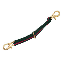 Línea de trabajo de nailon acolchada, acoplable al cabestro Umbria Equitazione Verde cazador / burdeos