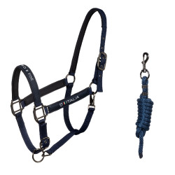 Cabezadas Equestro x FISE acolchadas y ajustables Americana marina Azul marino Cabezadas Equestro x FISE acolchadas y ajustables Americana marina Azul marino