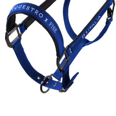 Cabezadas Equestro x FISE acolchadas y ajustables Azul de Savoie