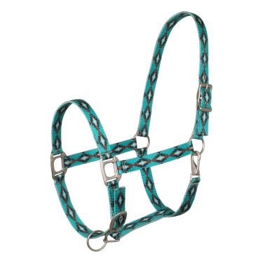 Cabezada de nylon Pool’s motivo navajo Turquesa Azul Cabezada de nylon Pool’s motivo navajo Turquesa Azul