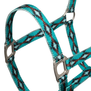 Cabezada de nylon Pool’s motivo navajo Turquesa Azul Cabezada de nylon Pool’s motivo navajo Turquesa Azul