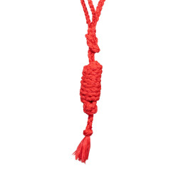 Cabezada de mohair Pool’s motivo Diamond Rojo / beige