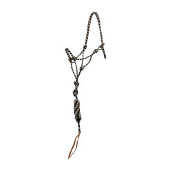 Cabezada de cuerda Pool’s anudada con ramal Beige / negro
