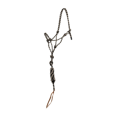 Cabezada de cuerda Pool’s anudada con ramal Beige / negro