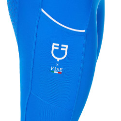 Legging mujer Equestro x FISE full grip corte slim Azul de Savoie Legging mujer Equestro x FISE full grip corte slim Azul de Savoie