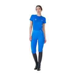 Legging mujer Equestro x FISE full grip corte slim Azul de Savoie Legging mujer Equestro x FISE full grip corte slim Azul de Savoie