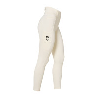 Legging para mujer Equestro de talle alto con trabillas para cinturón Nuez Marr&amp;amp;amp;oacute;n