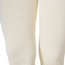 Legging para mujer Equestro de talle alto con trabillas para cinturón Blanco antiguo Beige