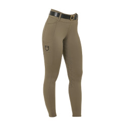 Legging para mujer Equestro de talle alto con trabillas para cinturón Nuez Marrón Legging para mujer Equestro de talle alto con trabillas para cinturón Nuez Marrón