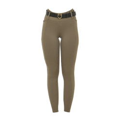 Legging para mujer Equestro de talle alto con trabillas para cinturón Nuez Marrón Legging para mujer Equestro de talle alto con trabillas para cinturón Nuez Marrón