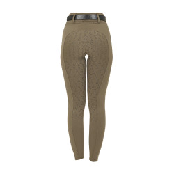 Legging para mujer Equestro de talle alto con trabillas para cinturón Nuez Marrón Legging para mujer Equestro de talle alto con trabillas para cinturón Nuez Marrón