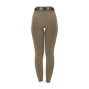 Legging para mujer Equestro de talle alto con trabillas para cinturón Nuez Marrón Legging para mujer Equestro de talle alto con trabillas para cinturón Nuez Marrón