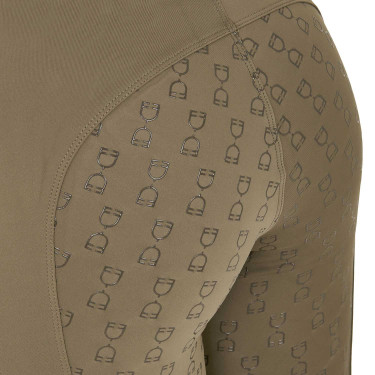 Legging para mujer Equestro de talle alto con trabillas para cinturón Nuez Marrón Legging para mujer Equestro de talle alto con trabillas para cinturón Nuez Marrón