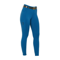 Legging para mujer Equestro de talle alto con trabillas para cinturón Coral azul Legging para mujer Equestro de talle alto con trabillas para cinturón Coral azul
