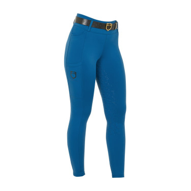 Legging para mujer Equestro de talle alto con trabillas para cinturón Coral azul Legging para mujer Equestro de talle alto con trabillas para cinturón Coral azul