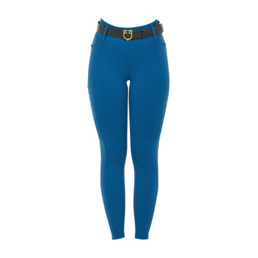 Legging para mujer Equestro de talle alto con trabillas para cinturón Coral azul Legging para mujer Equestro de talle alto con trabillas para cinturón Coral azul