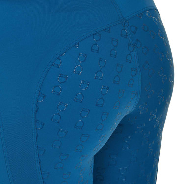 Legging para mujer Equestro de talle alto con trabillas para cinturón Coral azul Legging para mujer Equestro de talle alto con trabillas para cinturón Coral azul