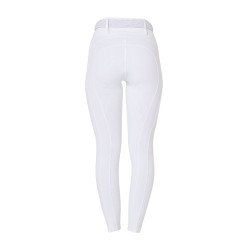 Legging para mujer Equestro de talle alto con trabillas para cinturón Blanco Legging para mujer Equestro de talle alto con trabillas para cinturón Blanco