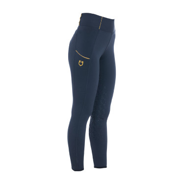 Legging para mujer Equestro ligero de corte slim Americana marina Azul marino