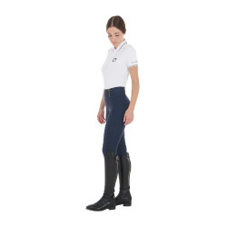 Legging para mujer Equestro ligero de corte slim Americana marina Azul marino