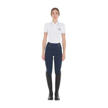 Legging para mujer Equestro ligero de corte slim Americana marina Azul marino