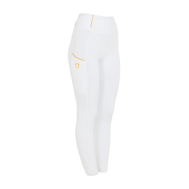 Legging para mujer Equestro ligero de corte slim Blanco Legging para mujer Equestro ligero de corte slim Blanco