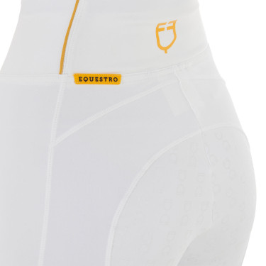 Legging para mujer Equestro ligero de corte slim Blanco Legging para mujer Equestro ligero de corte slim Blanco